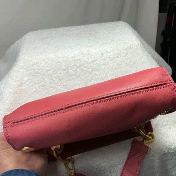NWOT - Hammitt Small Tony Pink Leather Crossbody Bag - Picture 8 of 16
